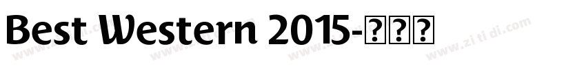 Best Western 2015字体转换